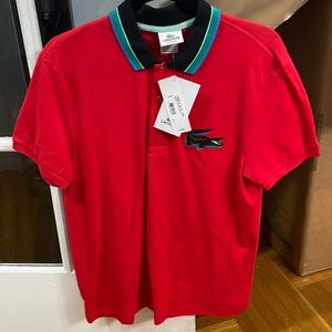 Red Lacoste polo New with tags